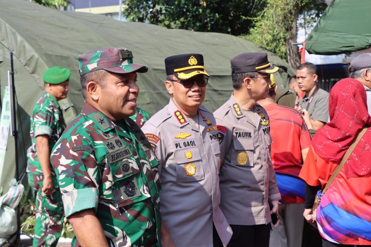 Plt Kapolrestabes Medan Hadiri Bakti Kesehatan dan Bazar HUT TNI ke-80