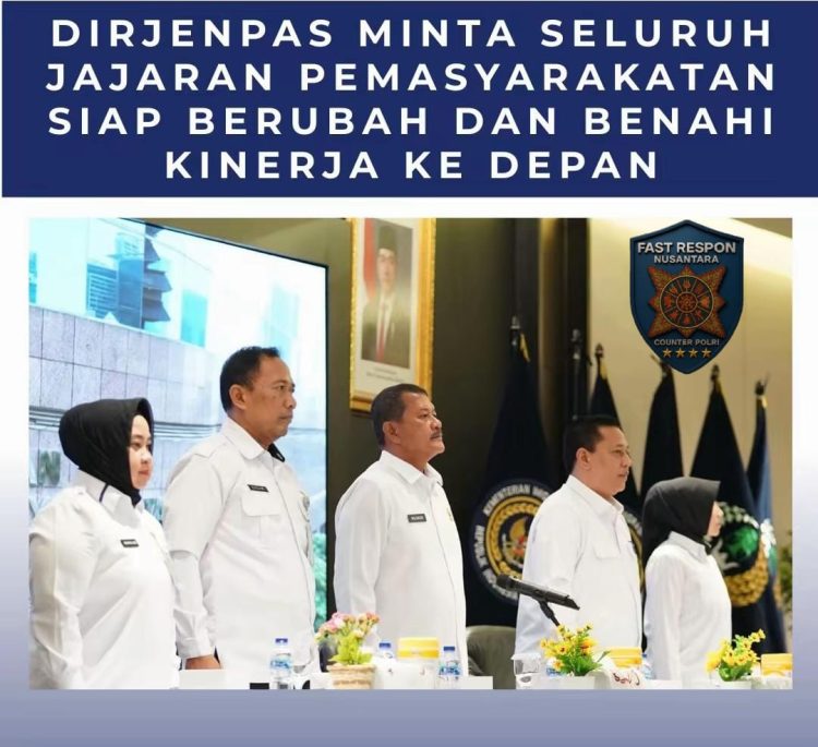 Dirjenpas Mashudi: Tinggalkan Pola Lama, Saatnya Pemasyarakatan Bergerak dan Berdampak