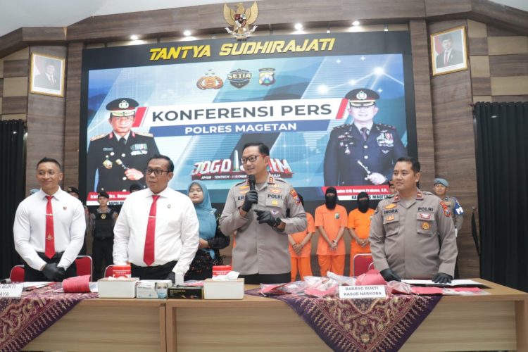 Polres Magetan Berhasil Amankan Komplotan Perampok Spesialis Minimarket