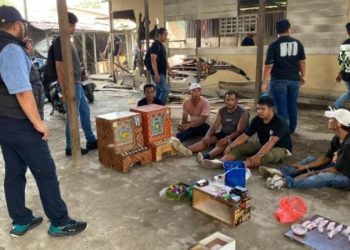 Polrestabes Medan Gerebek Sarang Narkoba di Jermal 15, Lima Orang Ditangkap Polisi 