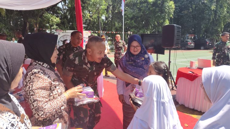 Danrem 051/Wkt Dampingi Irdam Jaya Ikuti Vidcon Program Pemenuhan Gizi Anak Sekolah
