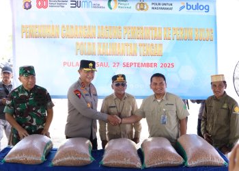 Polda Kalteng Dampingi Petani, Salurkan 25 Ton Jagung Hasil Panen Raya Kuartal III