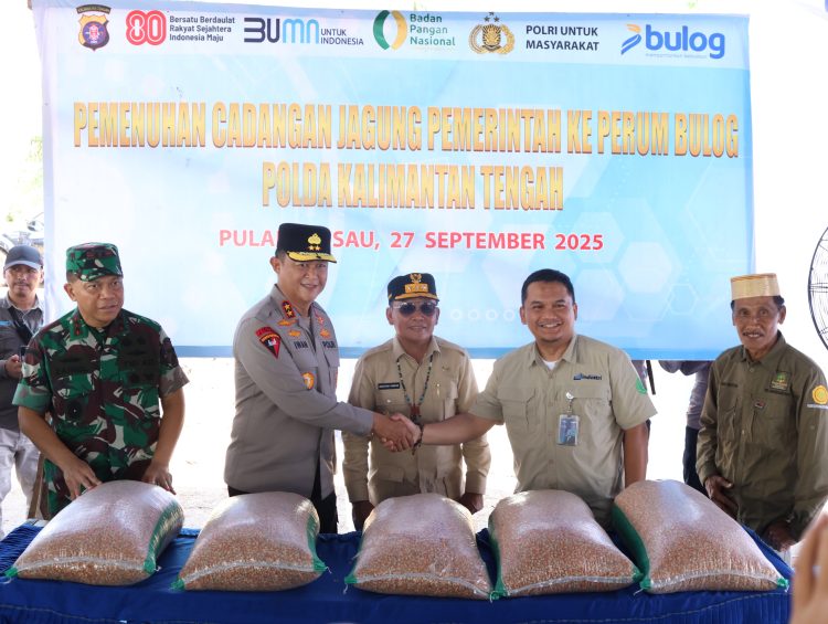 Polda Kalteng Dampingi Petani, Salurkan 25 Ton Jagung Hasil Panen Raya Kuartal III