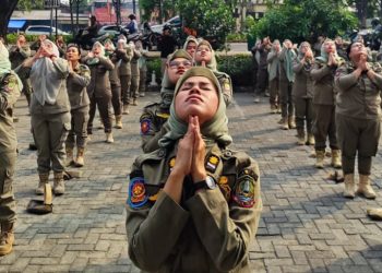 Apel Gabungan dan Pembinaan Fisik Satpol PP Kota Bekasi Tingkatkan Disiplin dan Ketangguhan Anggota