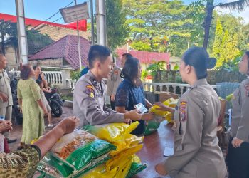 Polda Sumut Gelar Gerakan Pangan Murah di Gereja GBKP Bangun Mulia