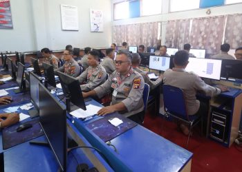 Polda Kalteng Gelar Tes CAT Psikologi Alih Golongan Bintara ke Perwira