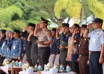 Kapolda Kalteng Hadiri Upacara Peringatan Sumpah Pemuda Ke-97 di Kantor Gubernur
