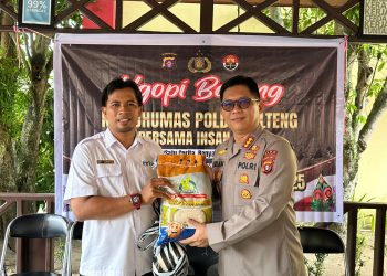 Jalin Sinergi, Bidhumas Polda Kalteng Ngopi Bareng Bersama Awak Media