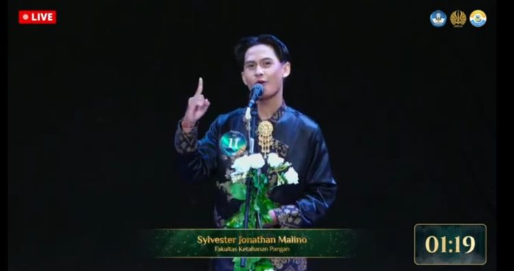 Sylvester Jonathan, Mahasiswa Fakultas Ketahanan Pangan Sabet Juara II Putra Unesa 2025, Ini Profilnya!