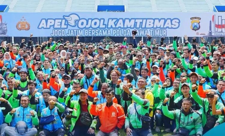 Kakorlantas Agus Suryonugroho Hadiri Apel Ojol Kamtibmas di Malang