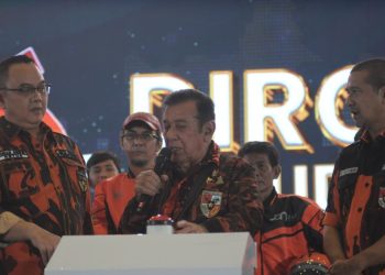 Japto S Soerjosoemarno dalam HUT Ke-66 Pemuda Pancasila Luncurkan Aplikasi JAM