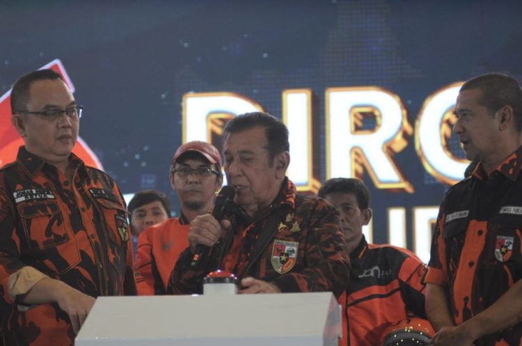 Japto S Soerjosoemarno dalam HUT Ke-66 Pemuda Pancasila Luncurkan Aplikasi JAM
