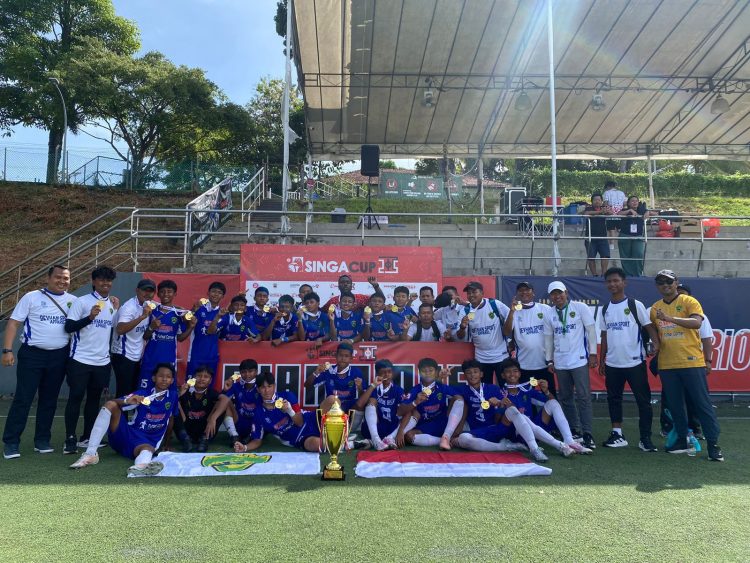 Tajimalela FA U-14 Raih Juara Singa Cup 2025 Singapura