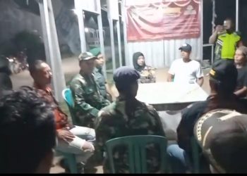 Sinergi TNI Bersama Komponen Pendukung, Patroli Gabungan Amankan Wilayah Serang Baru Bekasi