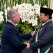 Presiden Prabowo Terima Penghargaan dari Raja Abdullah II ibn Al Hussein