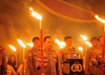 Kapolri Pimpin Renungan Ksatria Bhayangkara, 600 Pimpinan Polri Satukan Janji Setia pada Rakyat