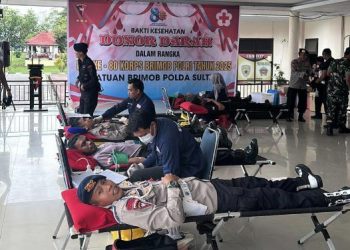 Brimob Polda Sultra Gelar Donor Darah dan Khitanan Massal Sambut HUT ke-80 Korps Brimob Polri