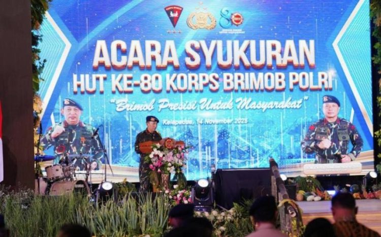 HUT ke-80 Brimob, Kapolri Apresiasi Peran Brimob Dukung Program Pemerintah