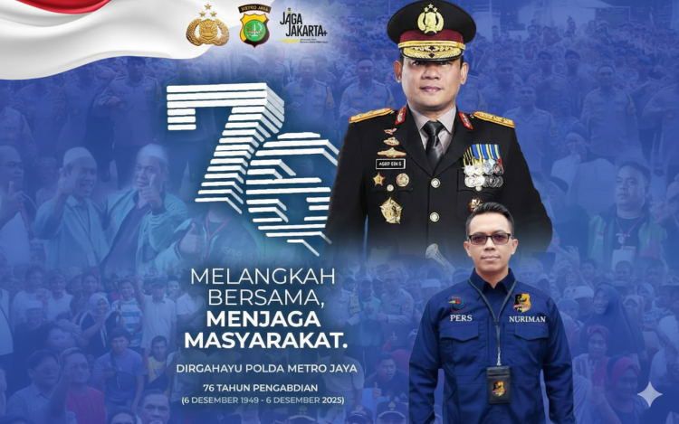 Dirgahayu ke 76 Polda Metro Jaya, Nuriman Beri Ucapan Selamat dan Apresiasi 