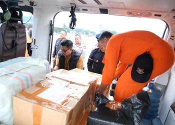 Polri Gerak Cepat! Helikopter AW169 Salurkan Bantuan Penting untuk Warga Aceh Tamiang