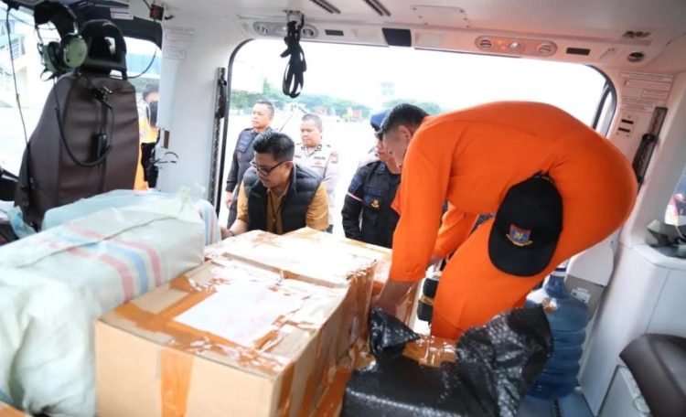 Polri Gerak Cepat! Helikopter AW169 Salurkan Bantuan Penting untuk Warga Aceh Tamiang