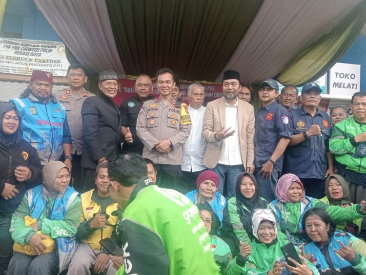 PW Fast Respon Nusantara Counter Polri Gelar Kegiatan Anti Narkoba Bersama Ojol
