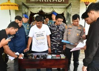 Tim Gabungan Kodaeral V dan Lanal Bali berhasil amankan Terduga Tersangka penjual senjata api ilegal